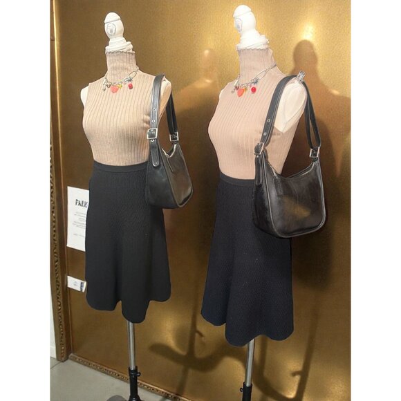 Coach Janice Legacy Bag 9950 Black Leather Nickel Convertible Shoulder Purse - Picture 3 of 10